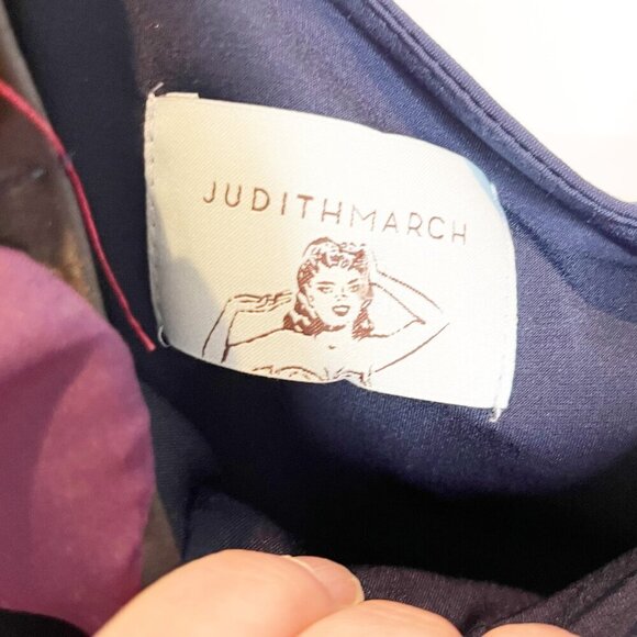 Judith March | One Shoulder Black floral dress - Picture 4 of 4